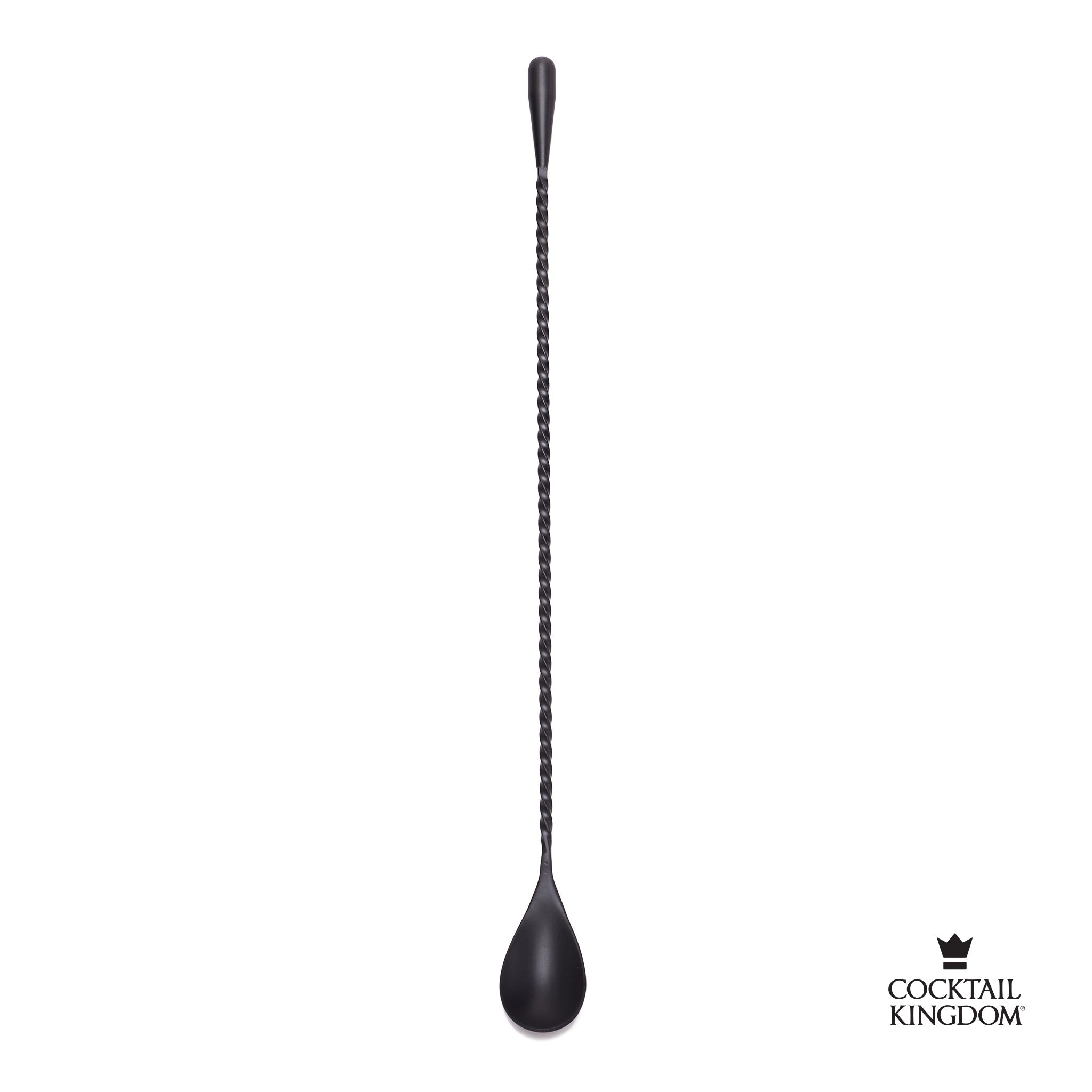 Cucchiaio da bar Teardrop - Nero opaco / 30 cm