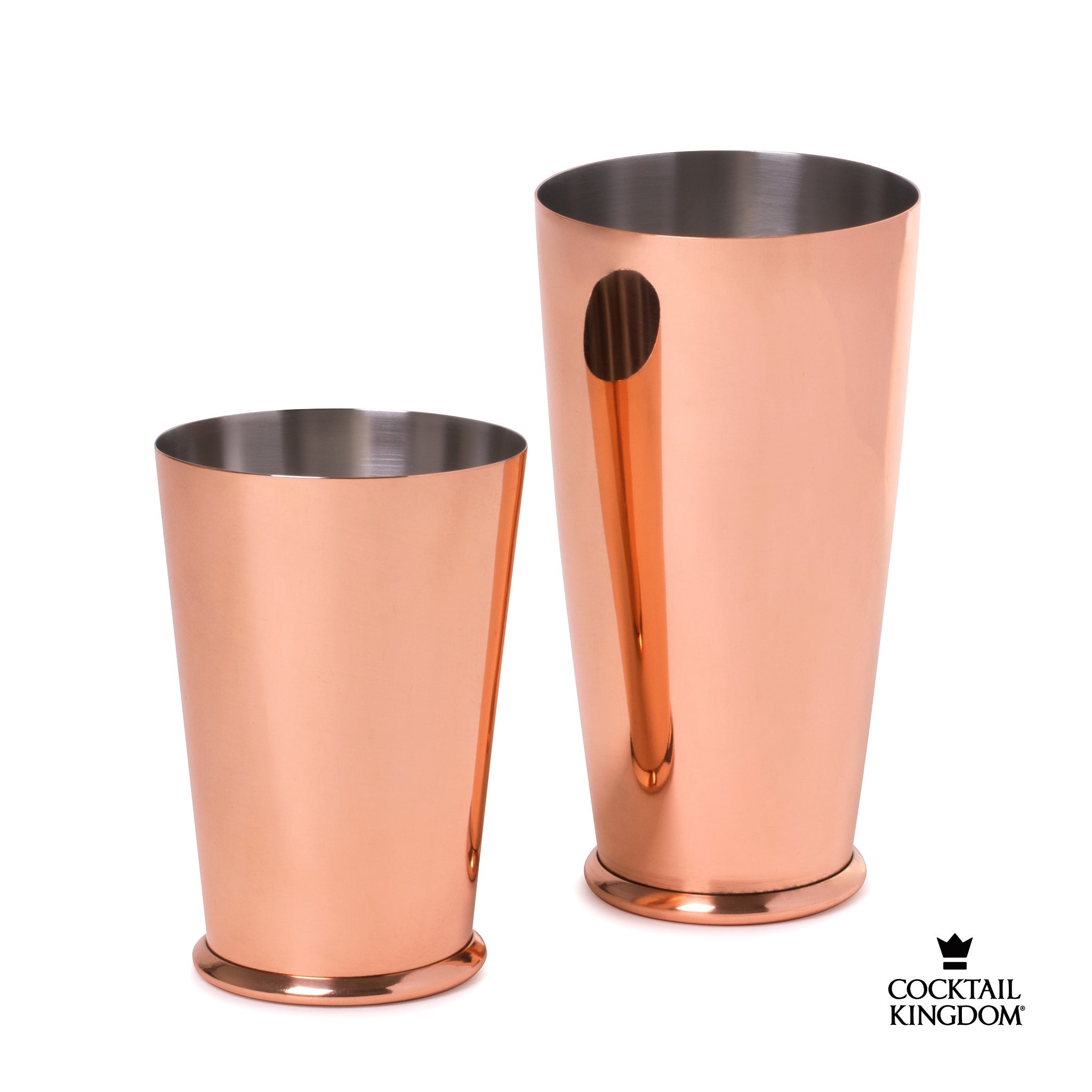  Leopold® Set Cocteleras Tin con Peso -Bañados en Cobre