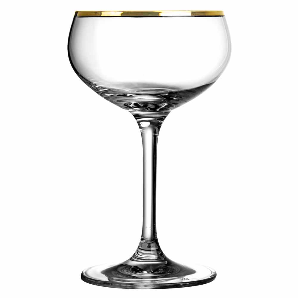 Coupe à Champagne Bordure Dorée 21cl