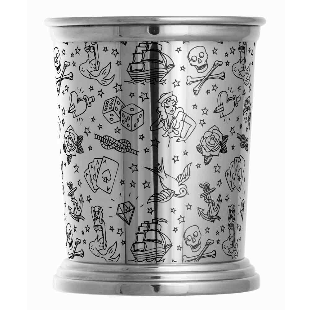 Julep Cup in Acciaio Inossidabile con Tatuaggio 40cl